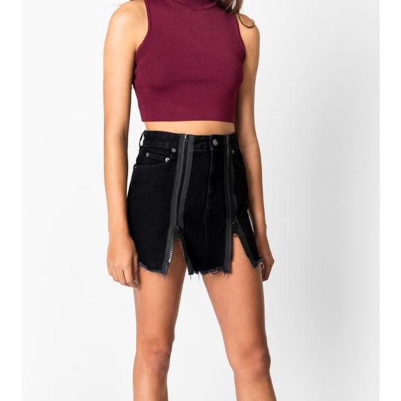 Carmar Acid Wash Denim Mini Skirt - Picture 3 of 14